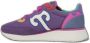 Wushu Ruyi Stijlvolle leren sneakers met 4 cm hak Purple Dames - Thumbnail 7