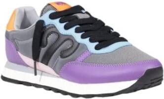 Wushu Ruyi Suede Leren Sneakers Dames Collectie Purple Dames