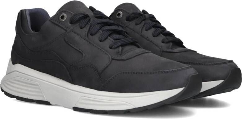 Xsensible Blauwe Suède Sneakers voor Dames Black Heren