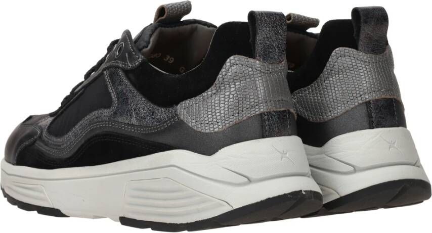 Xsensible Comfortabele Milau Sneakers in Zwart Grijs Black Dames