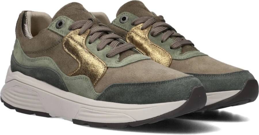 Xsensible Groene Suède Dames Sneakers Multicolor Dames