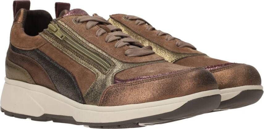 Xsensible Metallic Sneakers voor Dames Brown Dames