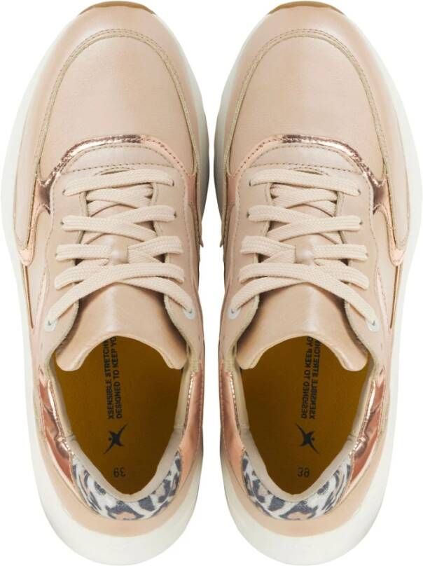 Xsensible Roze Goud Sneakers Pink Dames