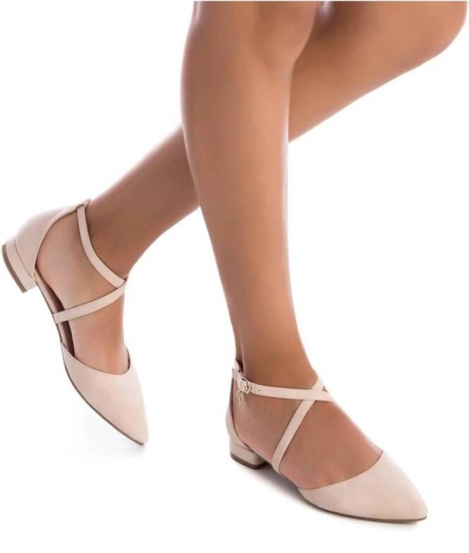 XTI Beige Synthetische Jurkschoenen met Rubberen Zool Beige Dames