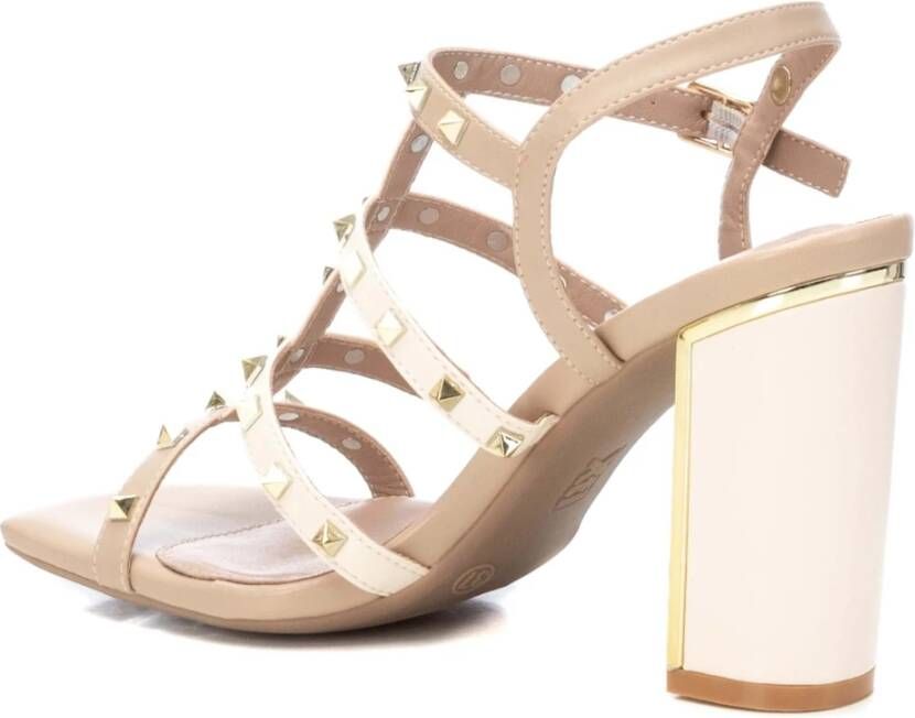 XTI High Heel Sandals Beige Dames