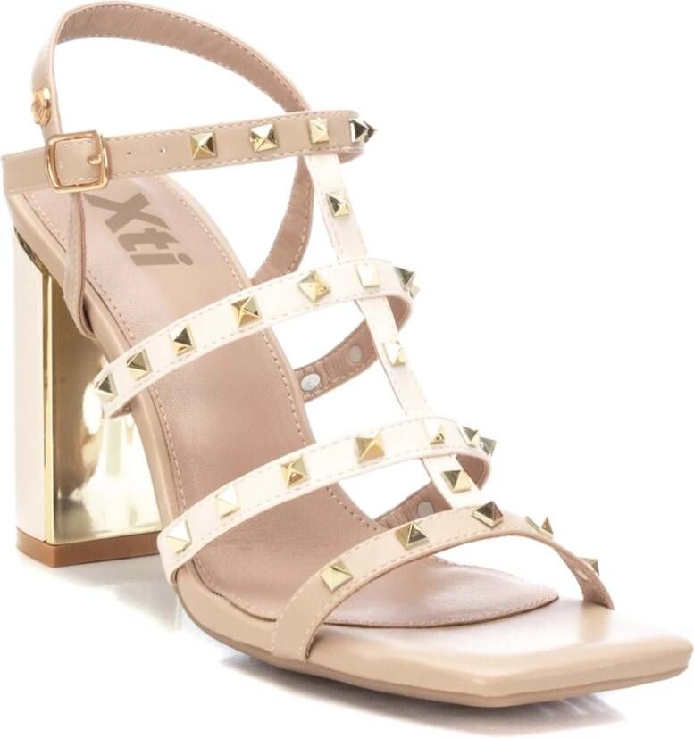 XTI High Heel Sandals Beige Dames