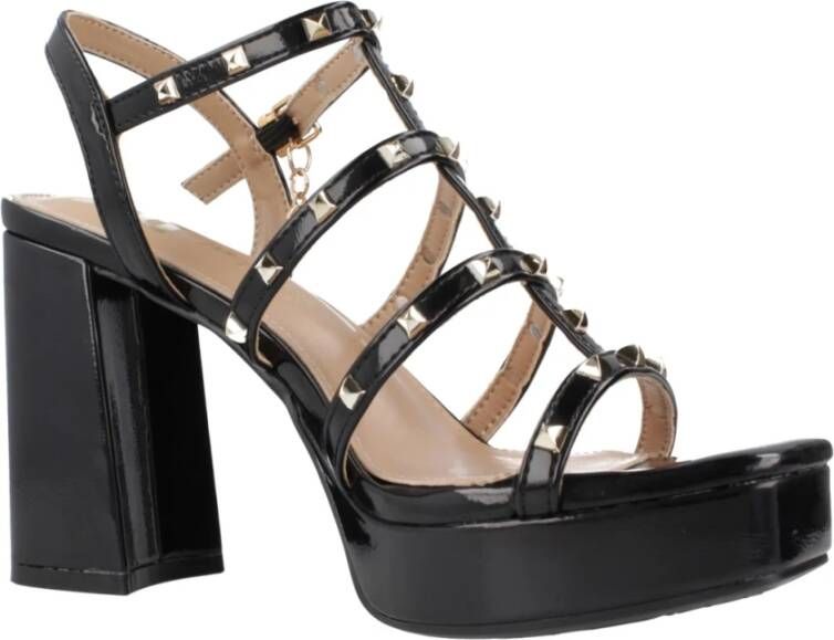 XTI Stijlvolle hoge hak sandalen Black Dames