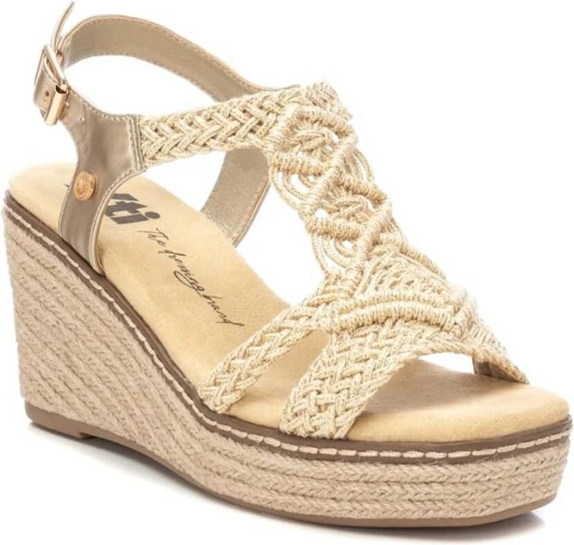 XTI Plateau Sandalen Beige Dames