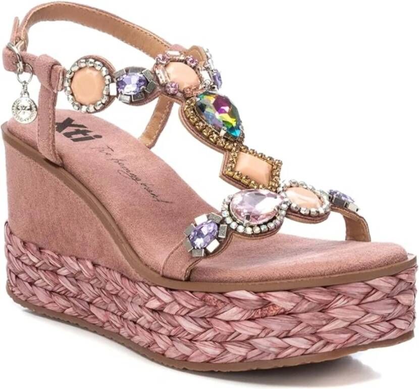 XTI Plateausandalen Pink Dames