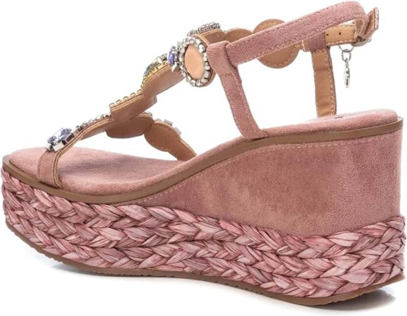 XTI Plateausandalen Pink Dames