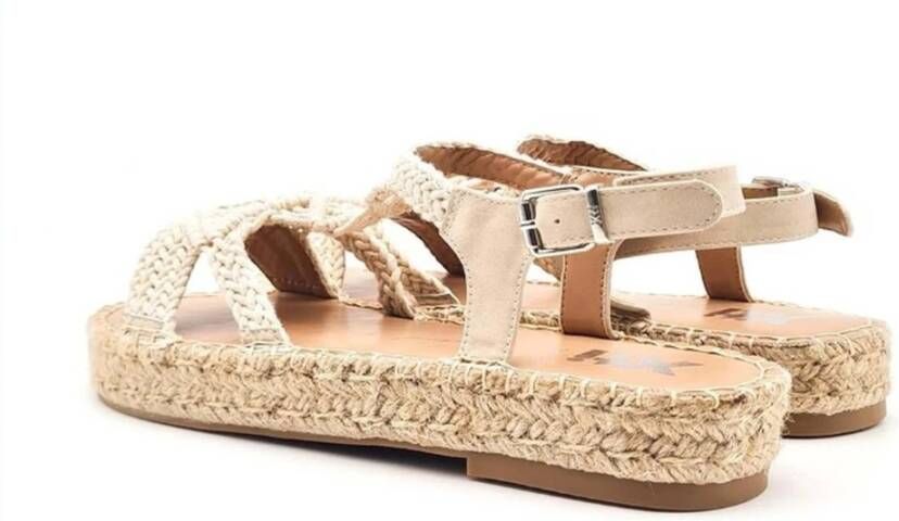 XTI Platte Sandalen Beige Dames