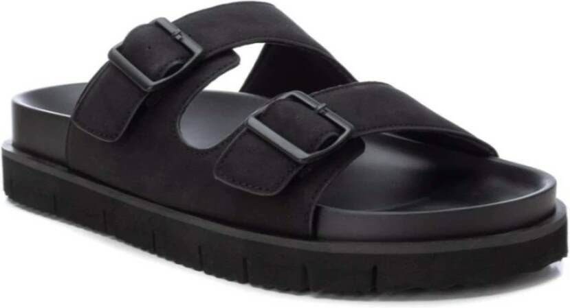 XTI Platte Sandalen Black Heren