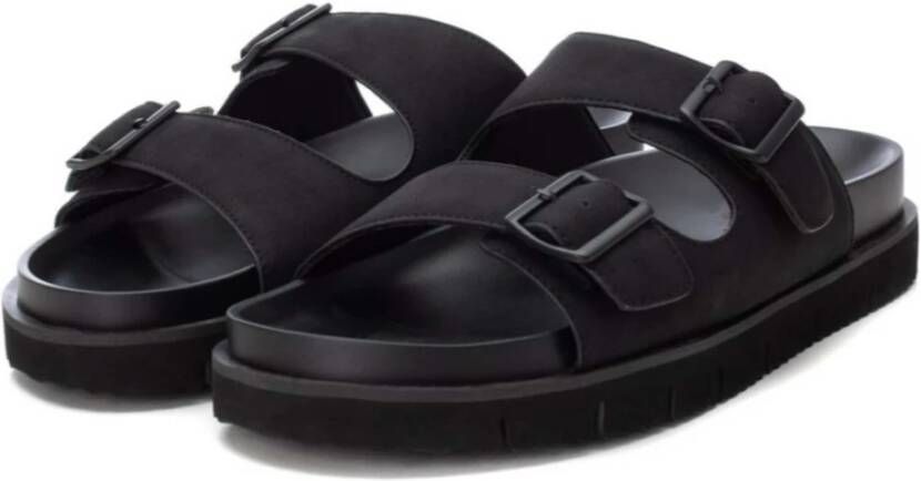 XTI Platte Sandalen Black Heren