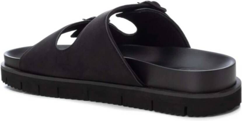 XTI Platte Sandalen Black Heren