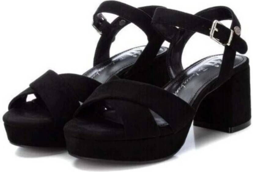 XTI Sandalen met hak Black Dames