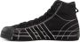 Y-3 Canvas High-Top Sneakers Zwart Platform Black Heren - Thumbnail 2