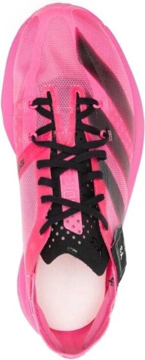 Y-3 Donkerroze Zwarte Mesh Sneakers Pink Dames