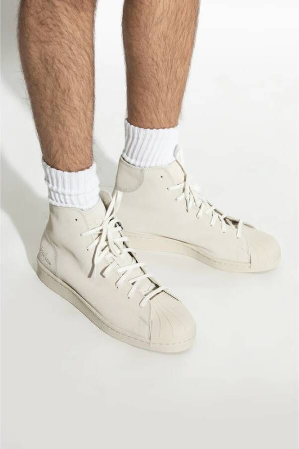 Y-3 Enkellaagse sneakers Beige Heren