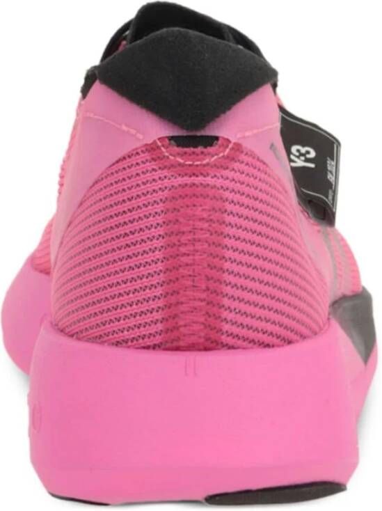 Y-3 Fuchsia lage sneakers met 3 strepen Pink Dames