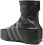 Y-3 Gestructureerde Leren Sleehak Schoenen Black Heren - Thumbnail 3