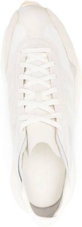 Y-3 Lage mesh sneakers in ivoor beige White Dames