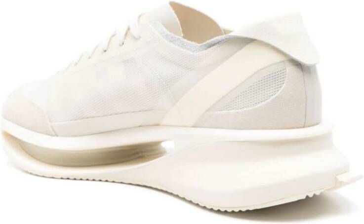 Y-3 Lage mesh sneakers in ivoor beige White Dames