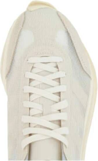 Y-3 Lage mesh sneakers in ivoor beige White Dames