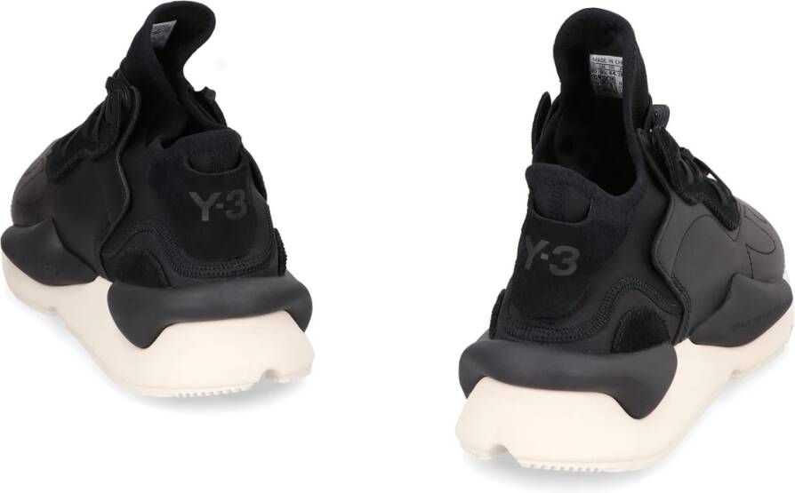 Y-3 Lage Sneakers met Suède Inzetstukken Black Heren