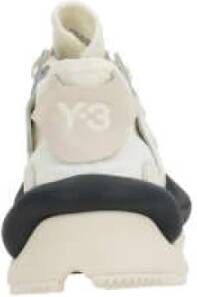 Y-3 Lage sneakers van glad leer en neopreen Beige Heren