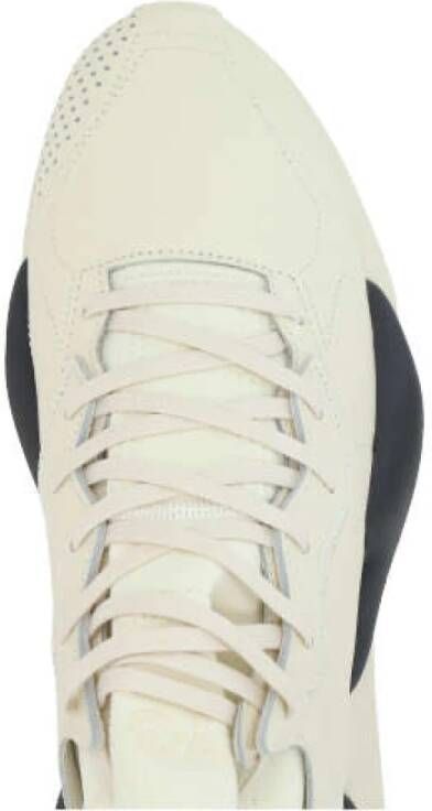 Y-3 Lage sneakers van glad leer en neopreen Beige Heren