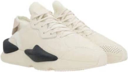 Y-3 Lage sneakers van glad leer en neopreen Beige Heren