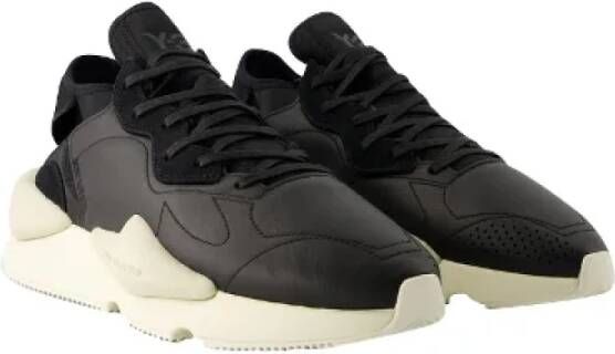 Y-3 Leather sneakers Black Dames