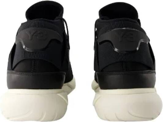 Y-3 Leather sneakers Black Dames