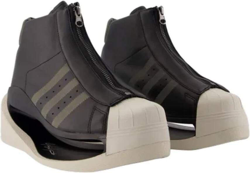 Y-3 Leather sneakers Black Dames