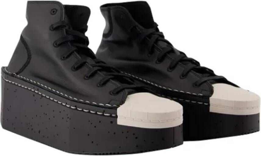 Y-3 Leather sneakers Black Dames