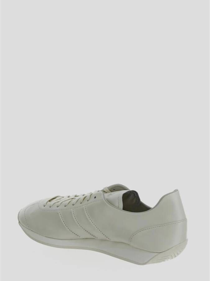 Y-3 Leren Country Sneaker White Heren