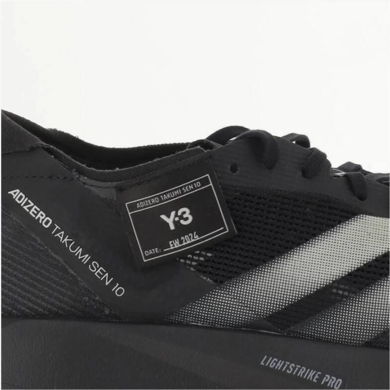 Y-3 Mesh Sneakers met Logo Details Black Dames