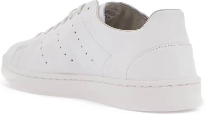 Y-3 Minimalistische witte leren sneakers White Heren