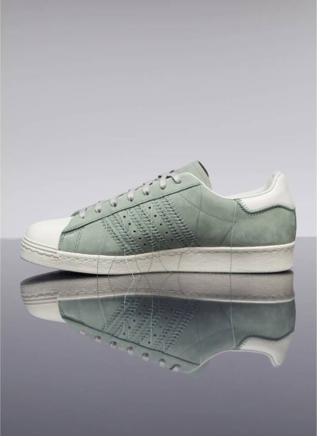 Y-3 Lage Top Sneakers in Superstar Stijl Groen Unisex