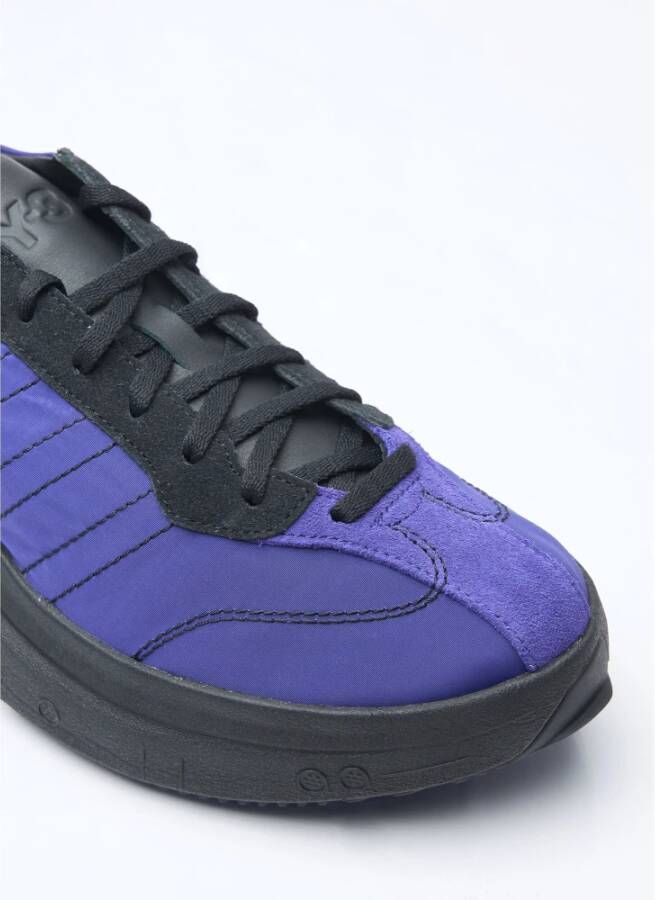 Y-3 Sneakers in schelpweefsel met leren panelen Purple Heren