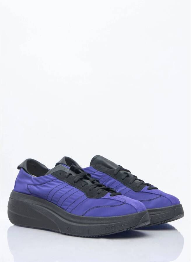 Y-3 Sneakers in schelpweefsel met leren panelen Purple Heren