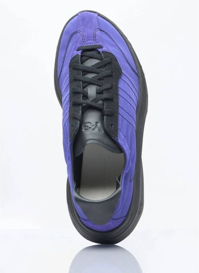 Y-3 Sneakers in schelpweefsel met leren panelen Purple Heren