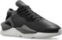 Y-3 Zwarte stof en leren sneakers Black - Thumbnail 5