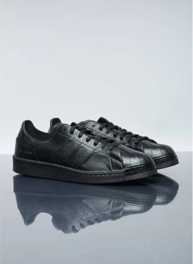 Y-3 Superstar Leren Sneaker Black Heren