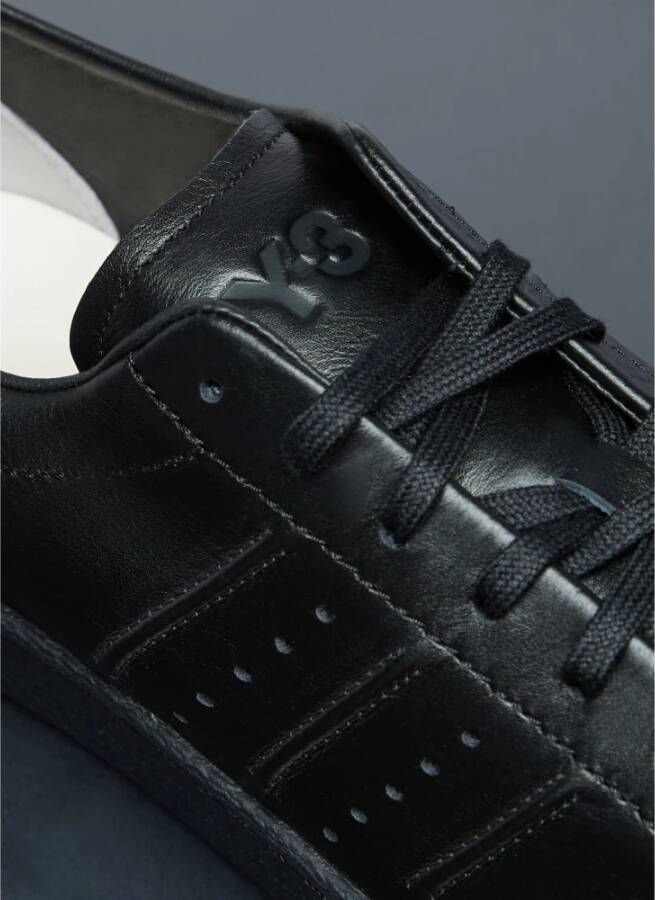 Y-3 Superstar Leren Sneaker Black Heren