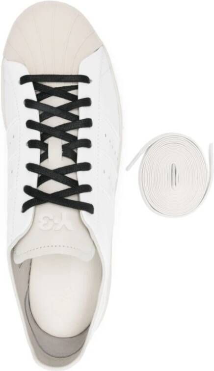 Y-3 Superstar Rubberen Neus Veterschoenen White Dames