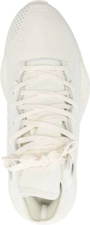 Y-3 Witte 3D-Detail Veterschoenen White Heren