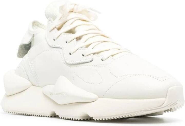 Y-3 Witte 3D-Detail Veterschoenen White Heren