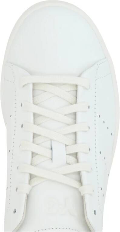 Y-3 Witte lage leren sneakers White Dames