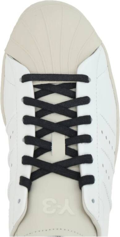 Y-3 Witte lage sneakers met 3 strepen White Dames